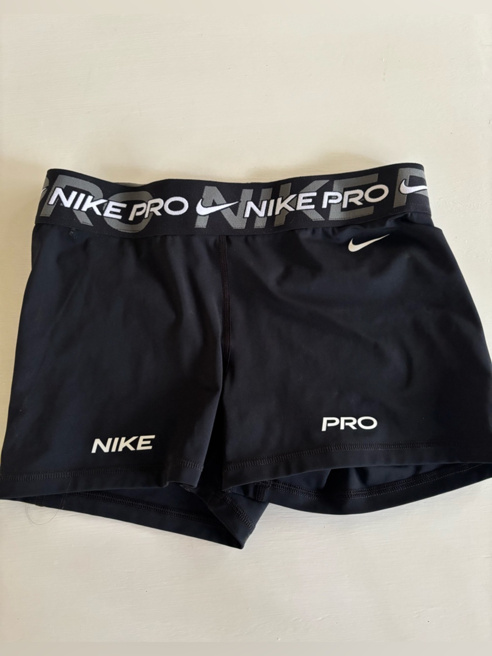 Nike Black Pro Compression Shorts with Branded Waistband